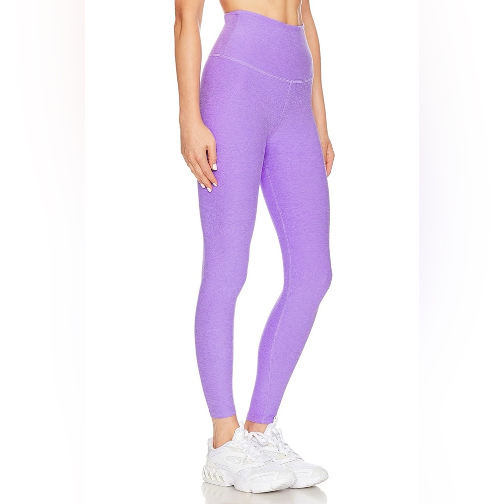 NWT Beyond Yoga Spacedye Caught in the Midi Leggings in Bright Amethyst Heather - Picture 3 of 10